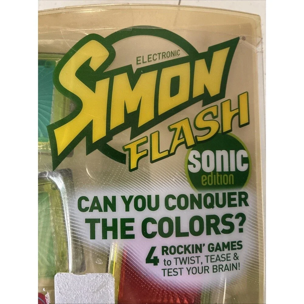 New Sealed Simon Flash Sonic Ed 2011 Hasbro Hand Held Electronic Game Toy Age 8+